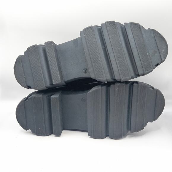 Steve Madden Helga Platform Oxfords Black Size 9 Dark Academia - Picture 10 of 12